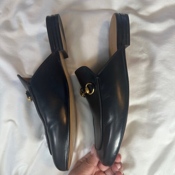 Gucci Princetown Leather Mules Slides in Nero 39 - Picture 15 of 16